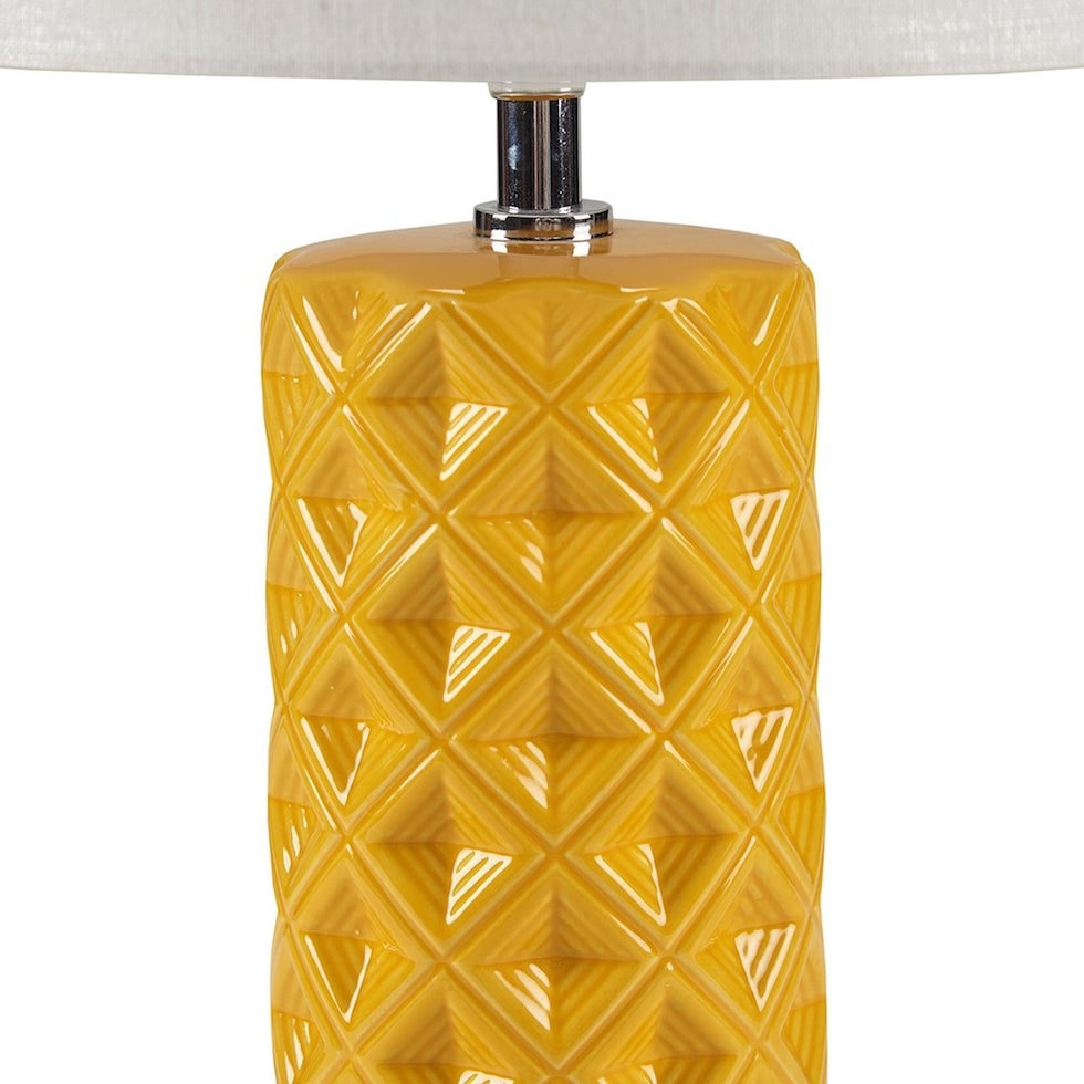 gibbsite yellow table lamp   