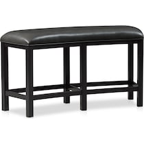 gibson gray counter height bench   