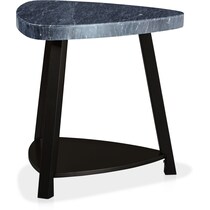 gibson gray end table   