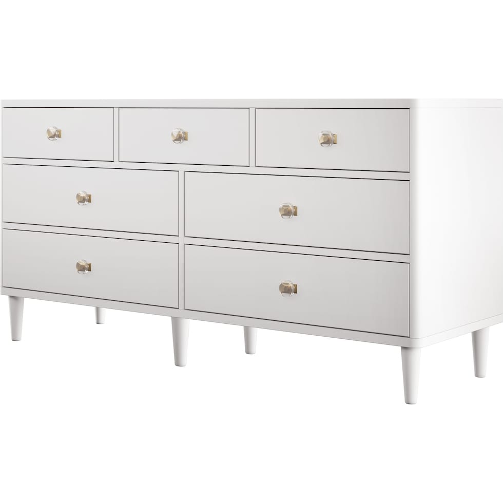 gideo white dresser   