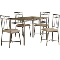 gideon light brown  pc dining room   