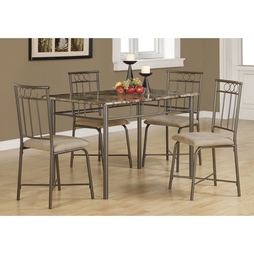 gideon light brown  pc dining room   