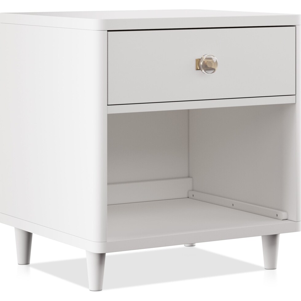 gideon white nightstand   