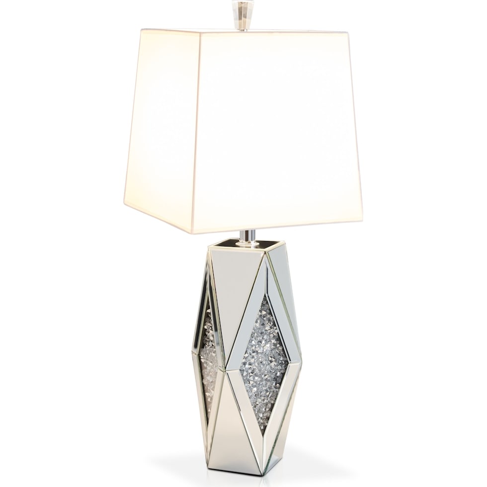 gigi silver table lamp   