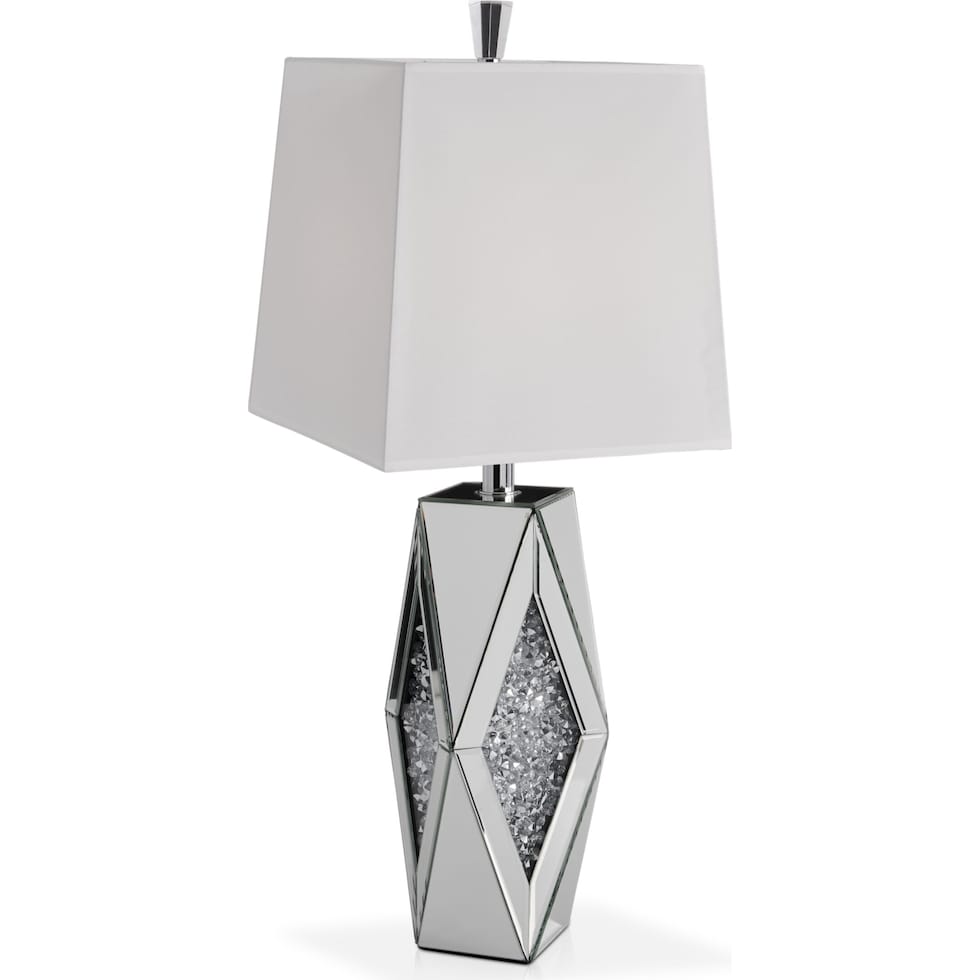 gigi silver table lamp   