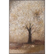 gilded tree multicolor wall art   