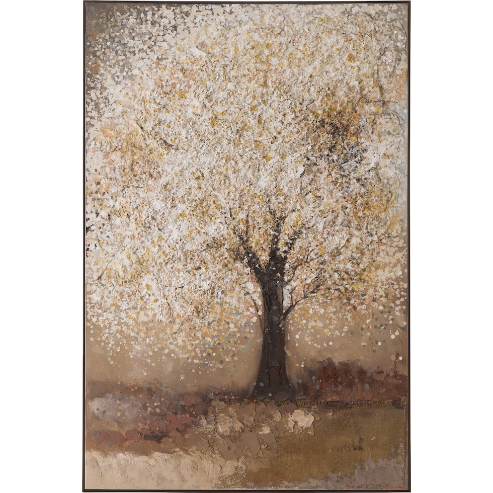 gilded tree multicolor wall art   