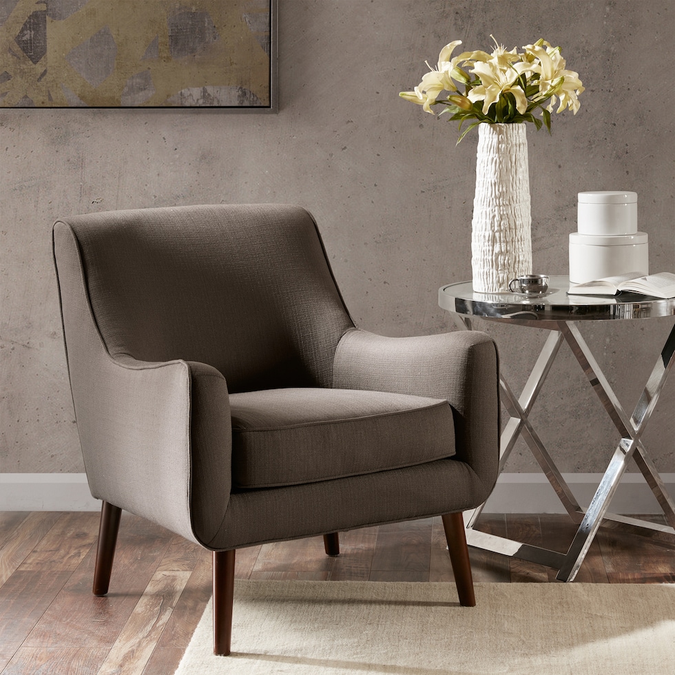 gillian gray accent chair   