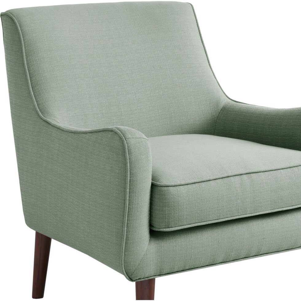 gillian green accent chair   