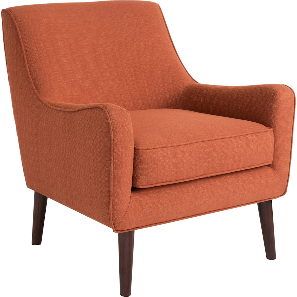 gillian orange accent chair   