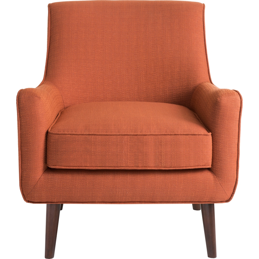 gillian orange accent chair   