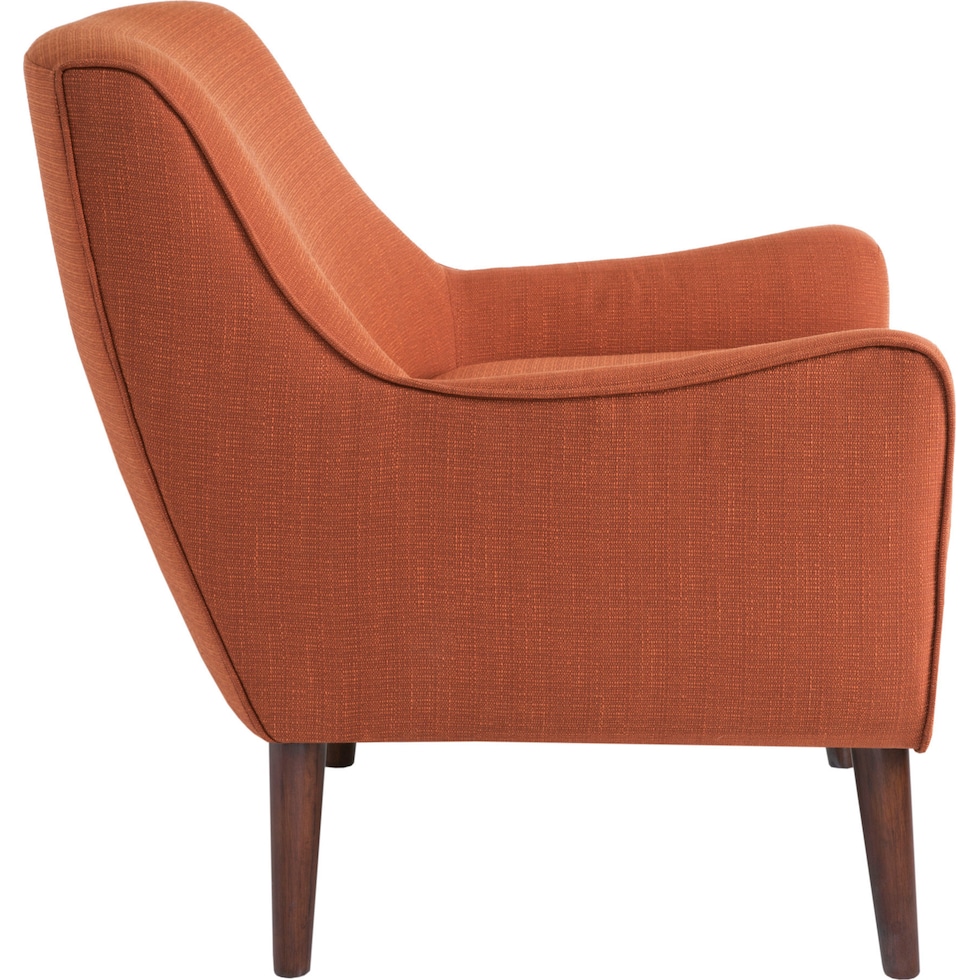 gillian orange accent chair   