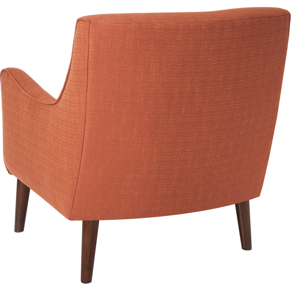 gillian orange accent chair   