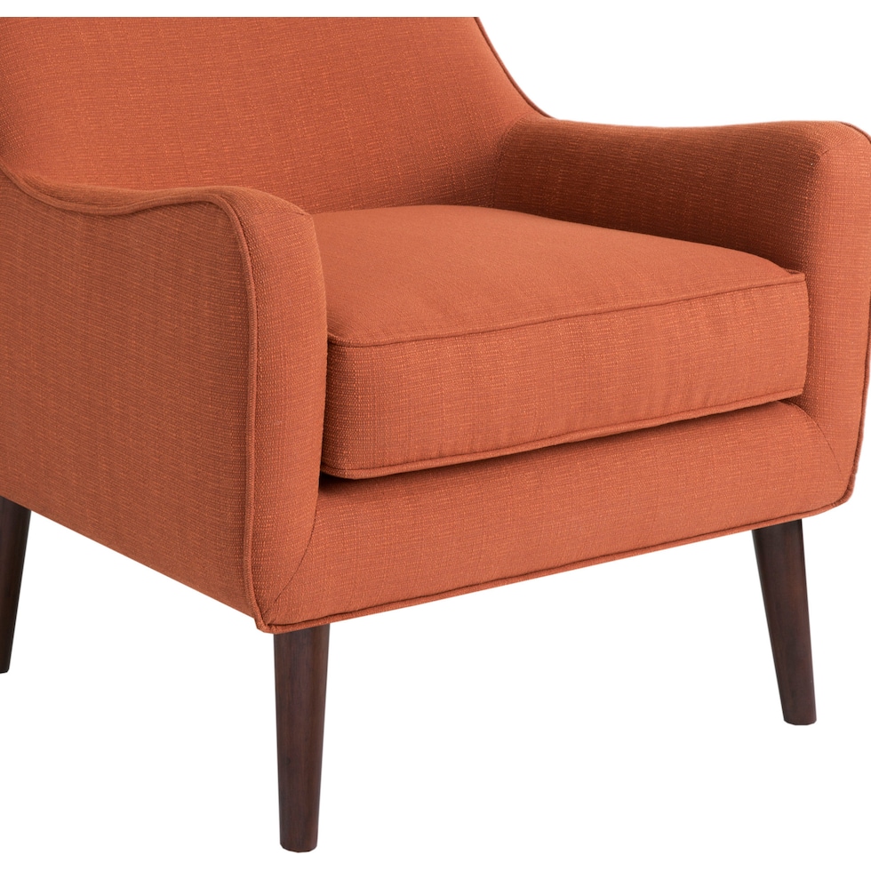 gillian orange accent chair   