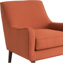 gillian orange accent chair   