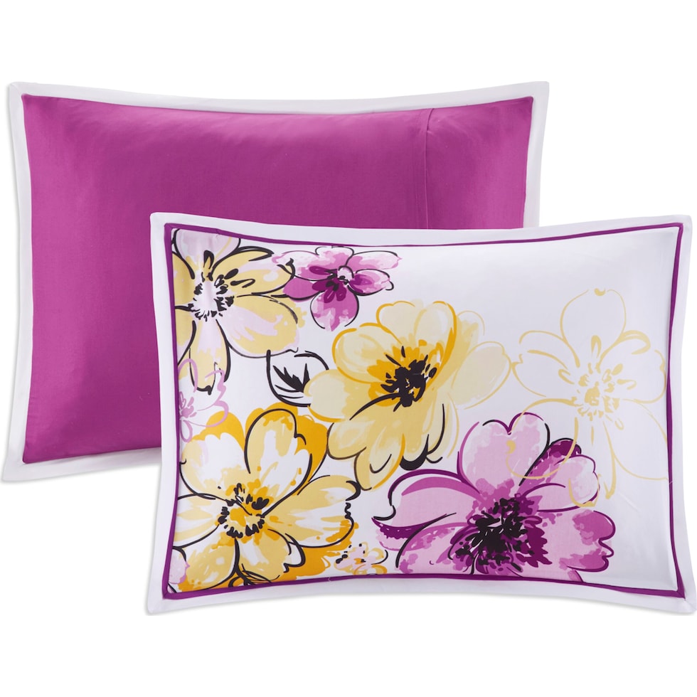 gilly purple twin bedding set   
