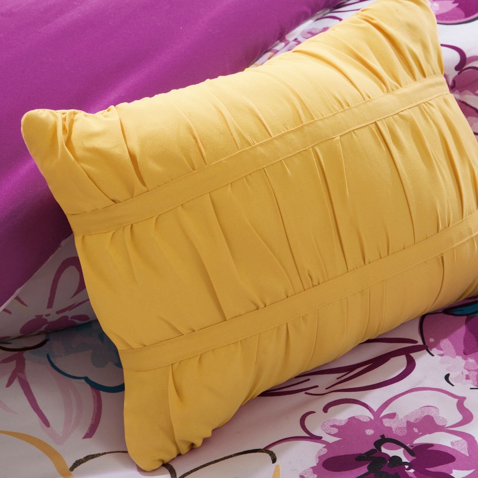 gilly purple twin bedding set   
