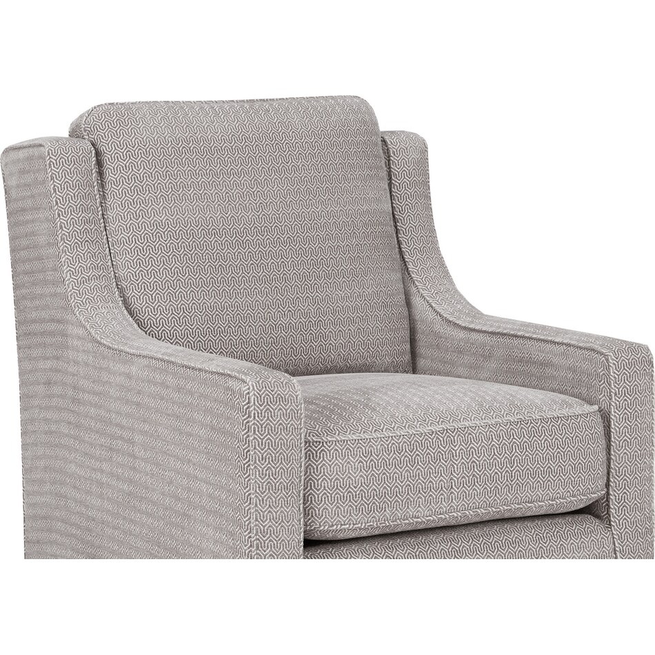 gilmher gray accent chair   