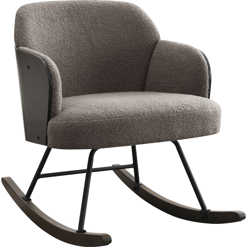 gilmore light brown rocking chair   