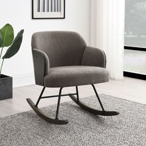 gilmore light brown rocking chair   