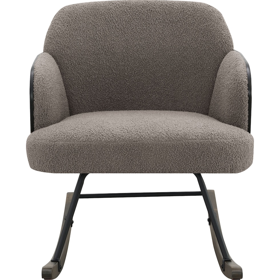 gilmore light brown rocking chair   