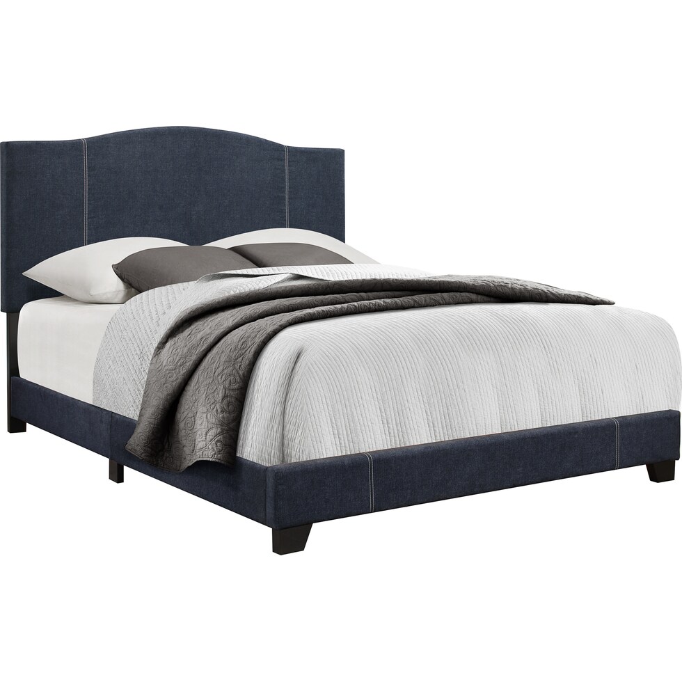 gina blue full bed   