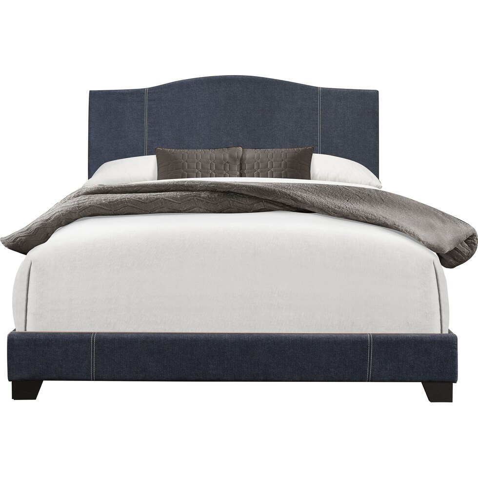 gina blue full bed   