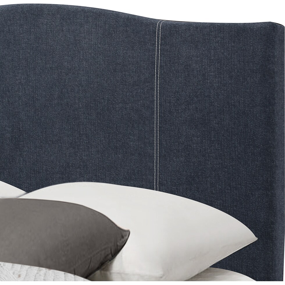 gina blue full bed   