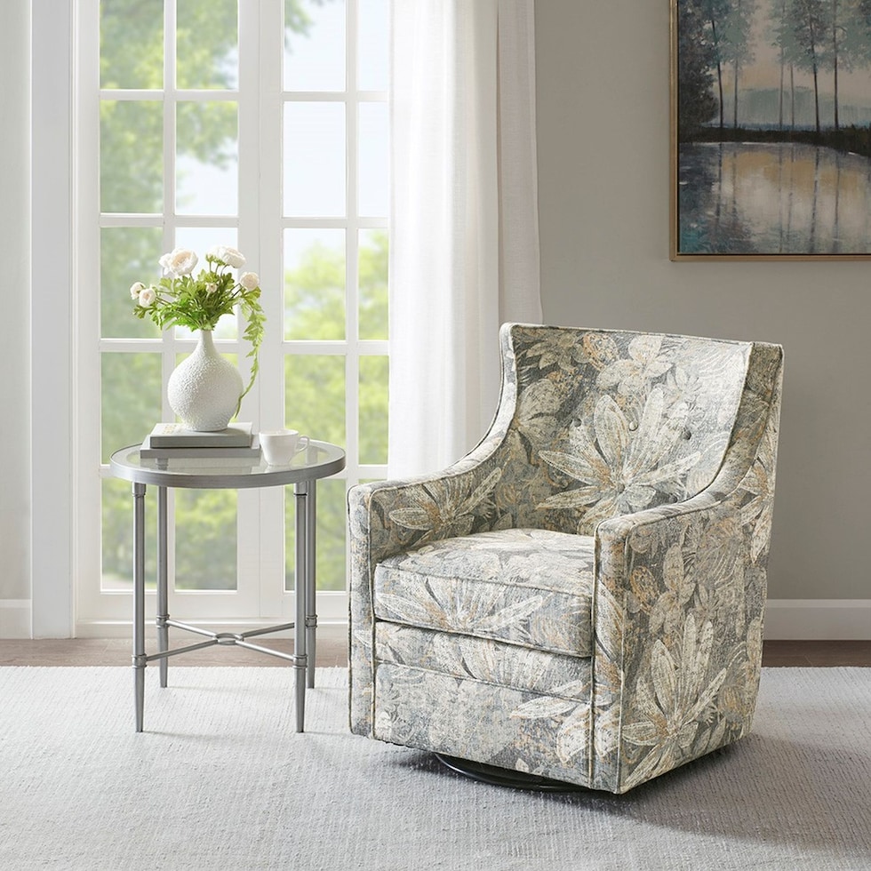 gina multicolor swivel chair   