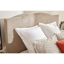 gina neutral queen bed   