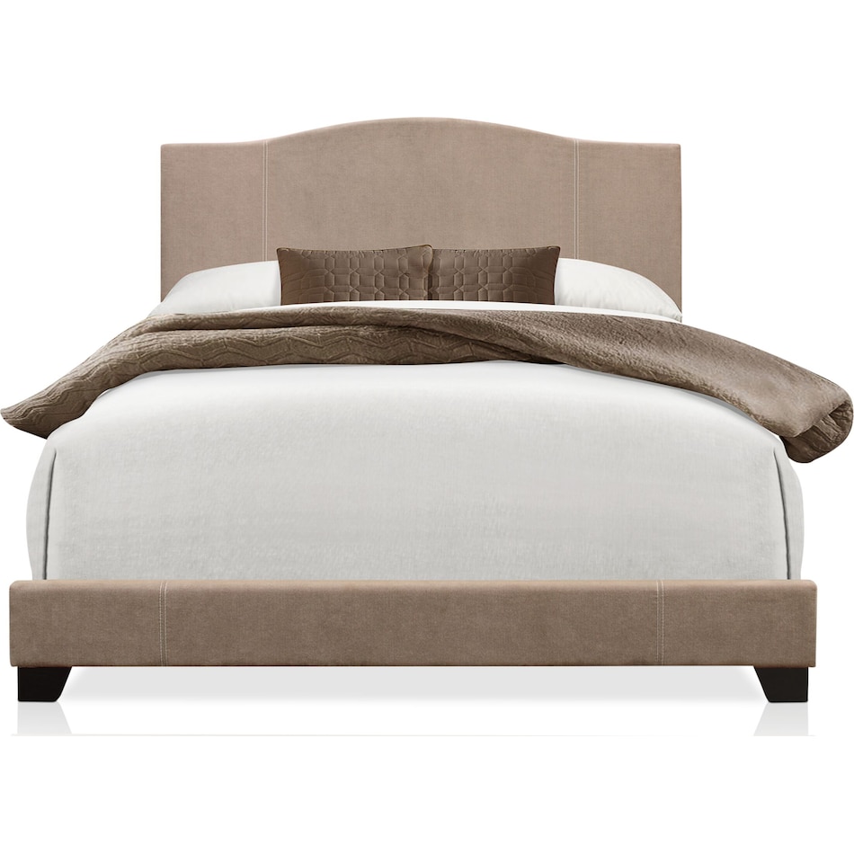 gina neutral queen bed   