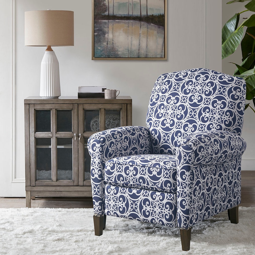 ginny blue recliner   