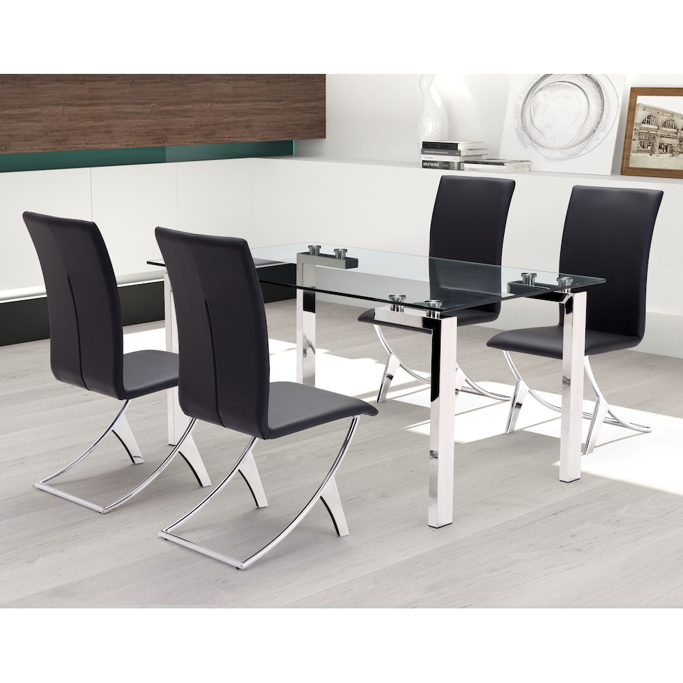 giovanni black dining chair   