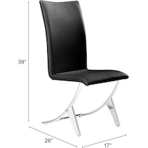 giovanni black dining chair   