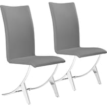 giovanni gray dining chair   