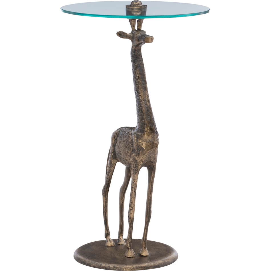 giraffa gold end table   