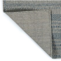 girona blue outdoor area rug   