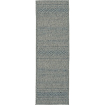 girona blue outdoor area rug   