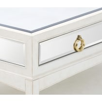 giselle white end table   