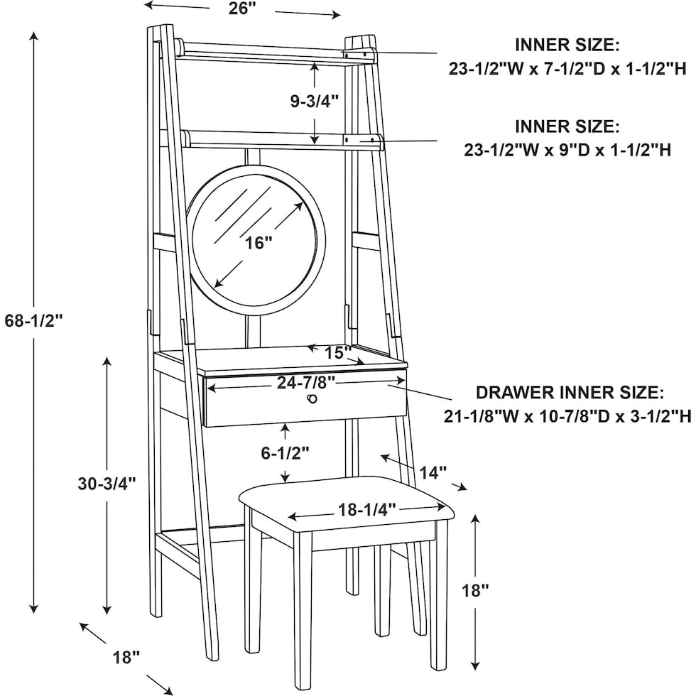 giuseppina dimension schematic   