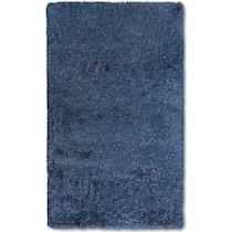 glam blue area rug  x    