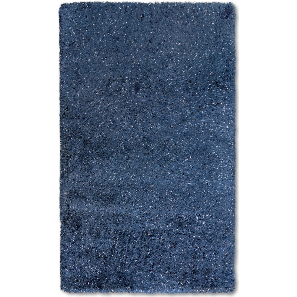 glam blue area rug  x    