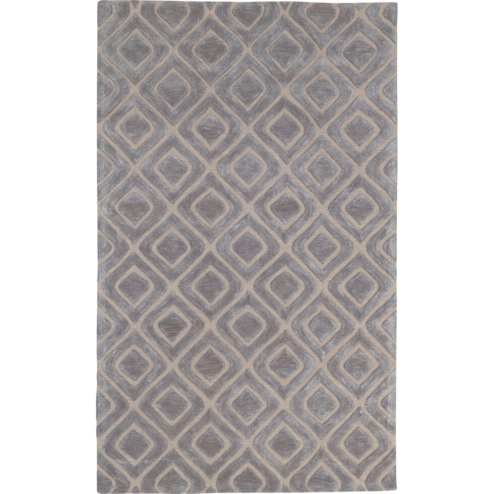 glam gray area rug ' x '   