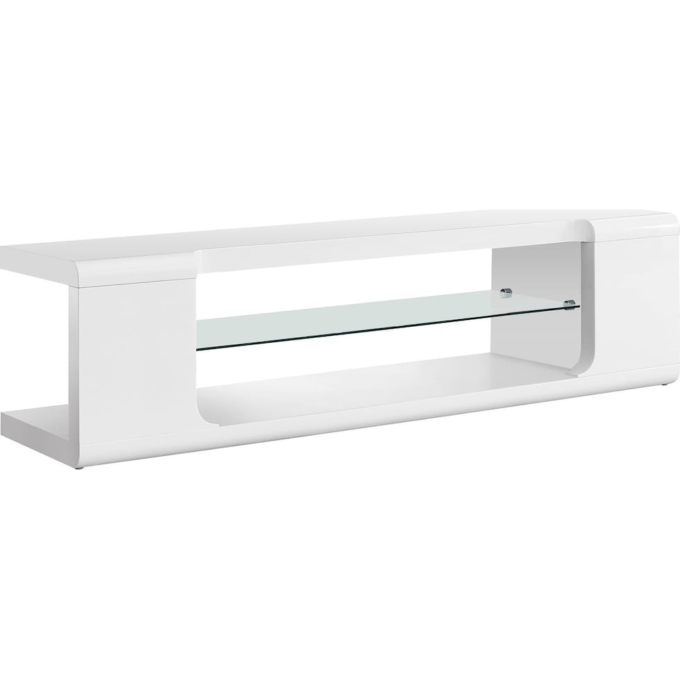 glencoe white tv stand   