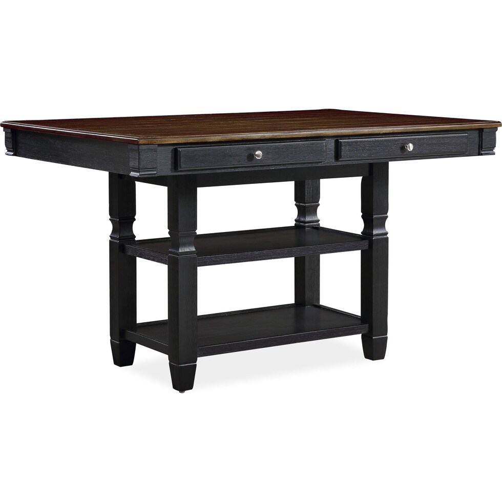 glendale black  pc counter height dining room   