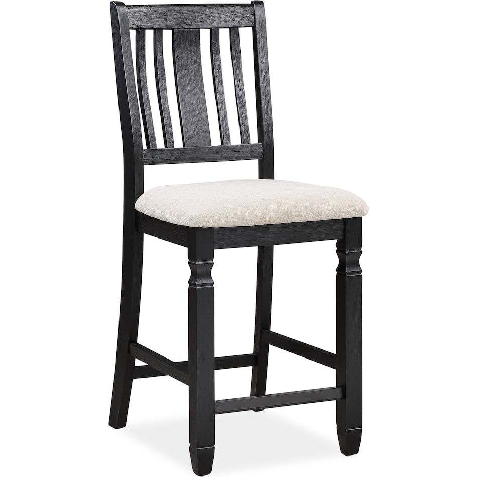 Glendale Kitchen Island, 4 Stools and Bench Black American