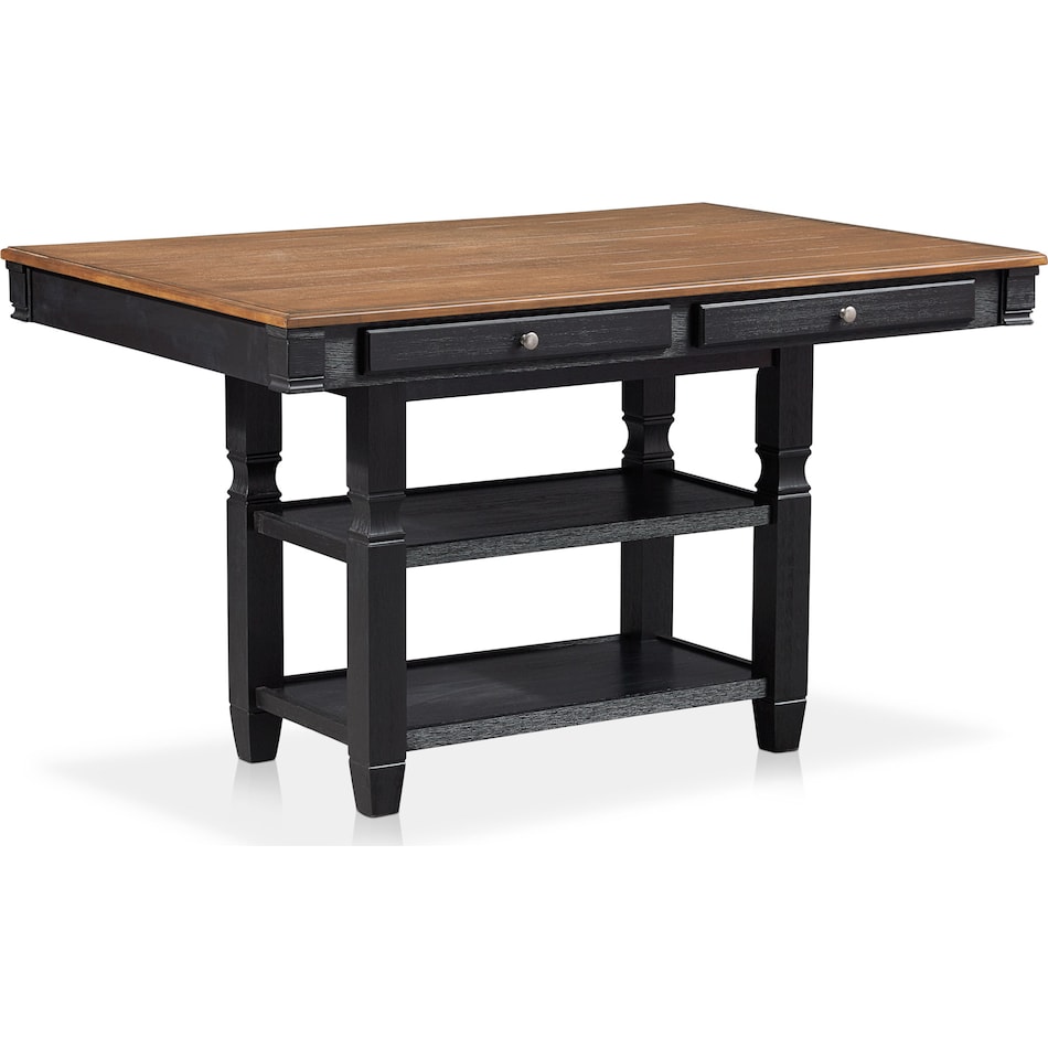 glendale black  pc counter height dining room   