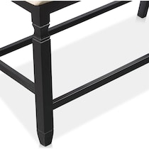 glendale black counter height bench   