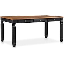 glendale black dining table   