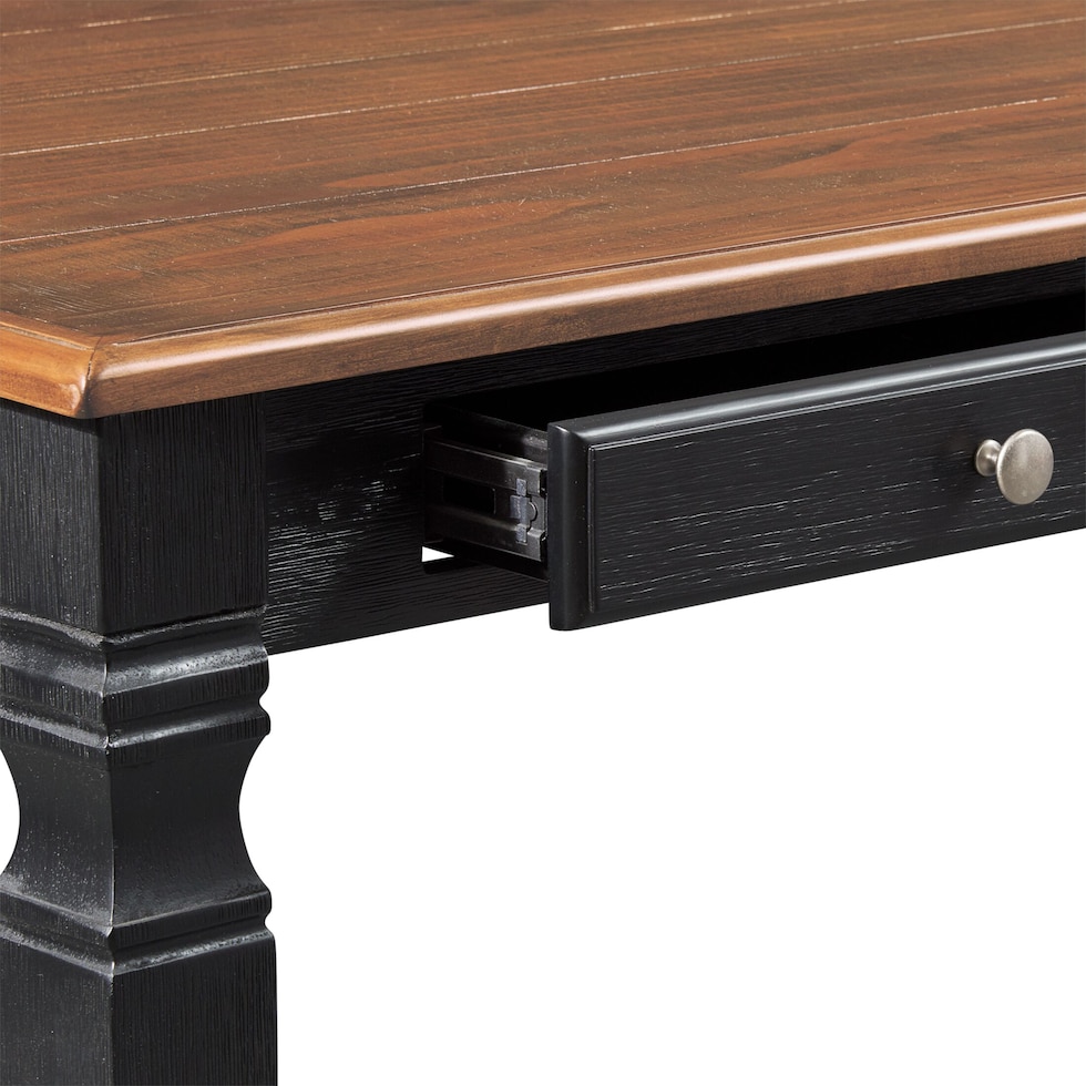 glendale black dining table   